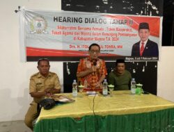 Anggota komisi lV DPRD Sulbar Hearing/Dialog bersama Masyarakat di Pantai Dato.