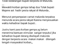 Janji Tak Ditunaikan, Masyarakat Malunda Tolak Kedatangan Bupati Majene